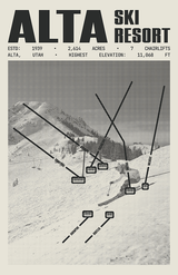 Alta Ski Resort Poster