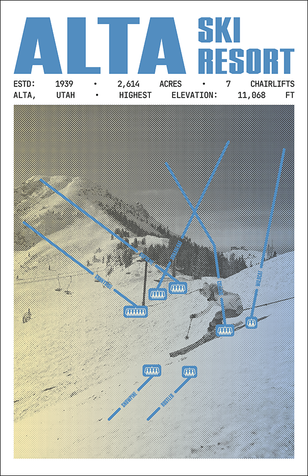 Alta Ski Resort Poster