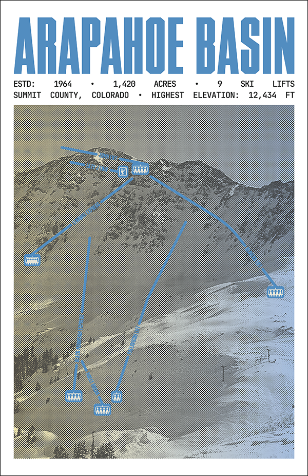 Arapahoe Basin Ski Resort Poster
