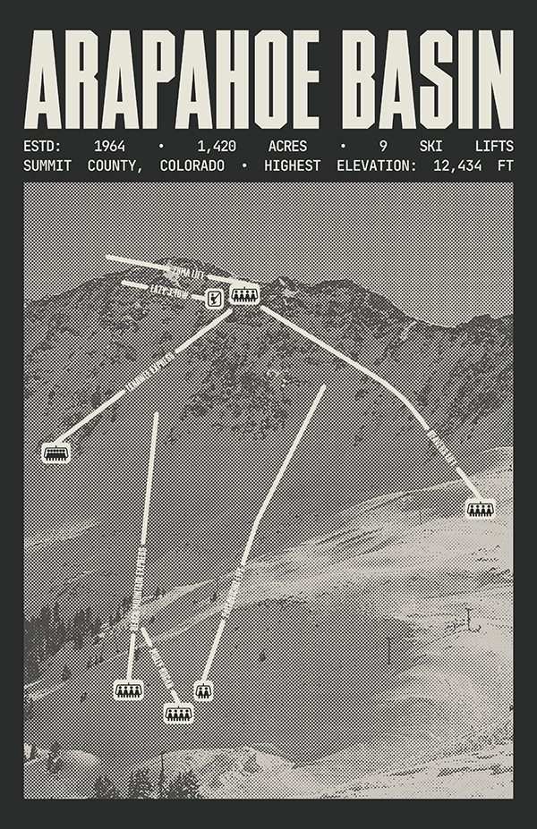 Arapahoe Basin Ski Resort Poster