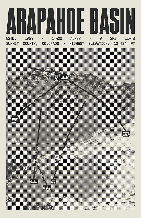 Arapahoe Basin Ski Resort Poster