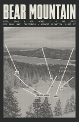 Bear Mountain - Big Bear Lake Ski Resort Poster