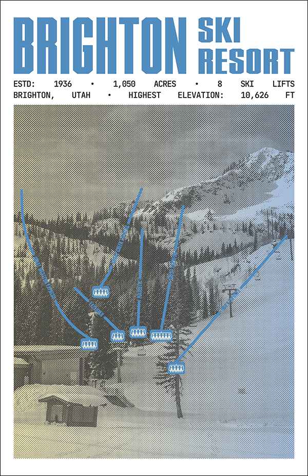 Brighton Ski Resort Poster