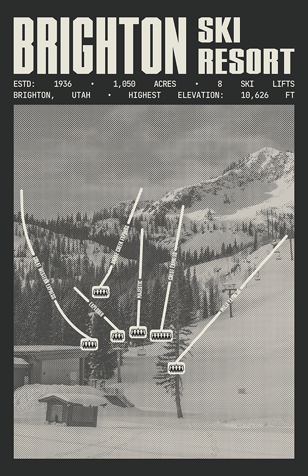 Brighton Ski Resort Poster