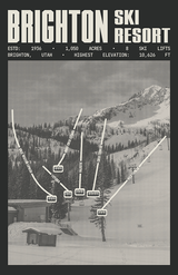 Brighton Ski Resort Poster