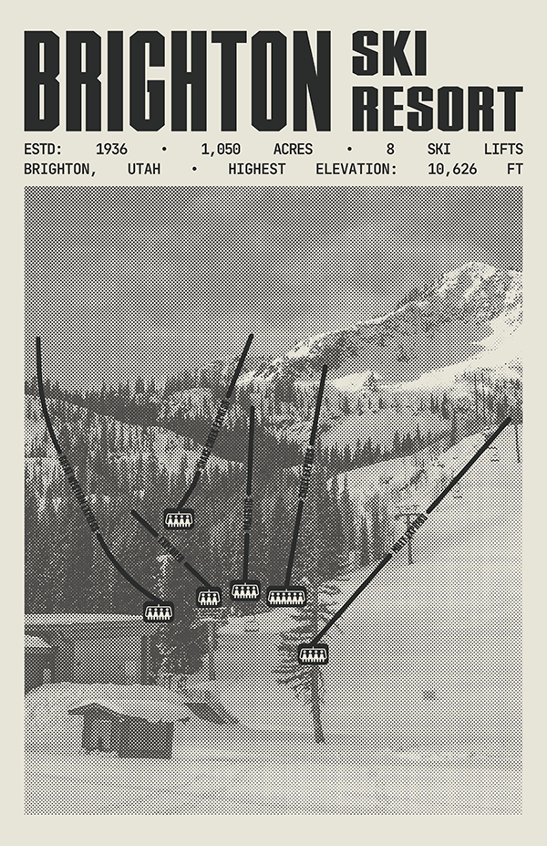 Brighton Ski Resort Poster