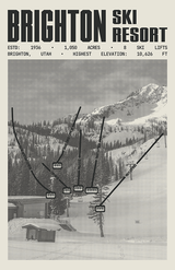 Brighton Ski Resort Poster