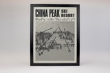 China Peak Ski Ranch Ski Resort Poster
