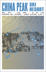 China Peak Ski Ranch Ski Resort Poster