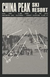 China Peak Ski Ranch Ski Resort Poster