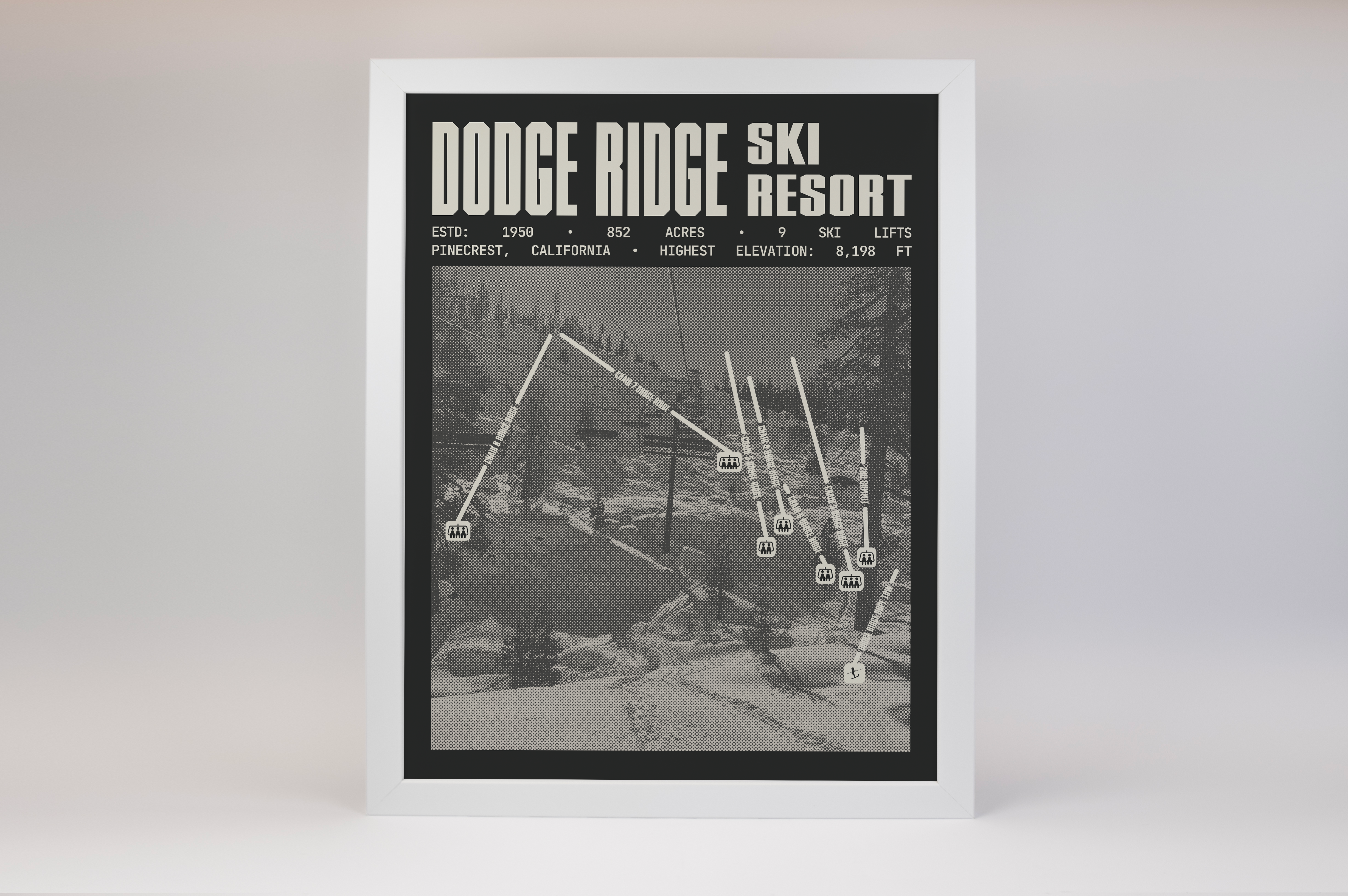 Dodge Ridge Ski Resort Poster