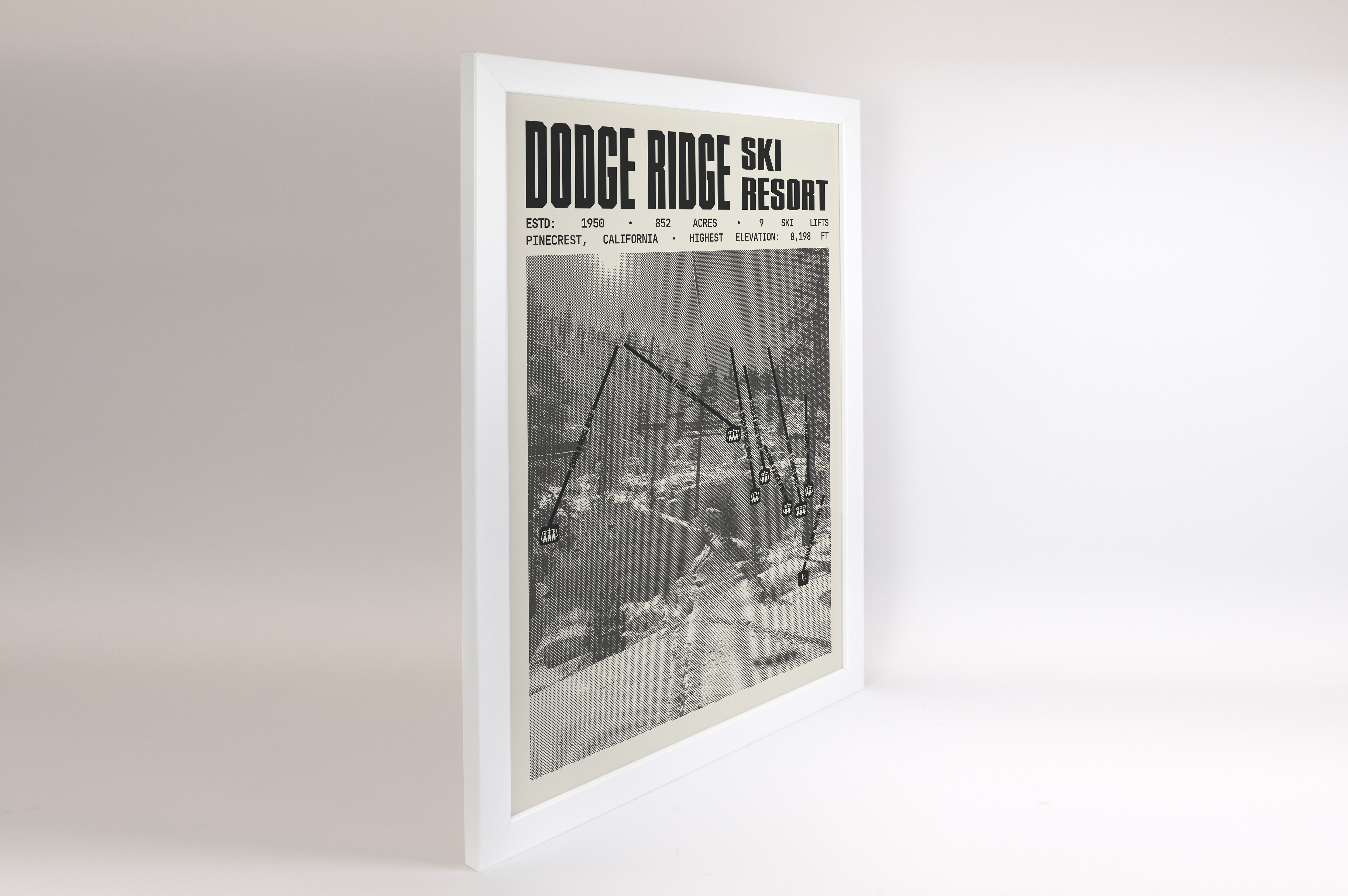 Dodge Ridge Ski Resort Poster