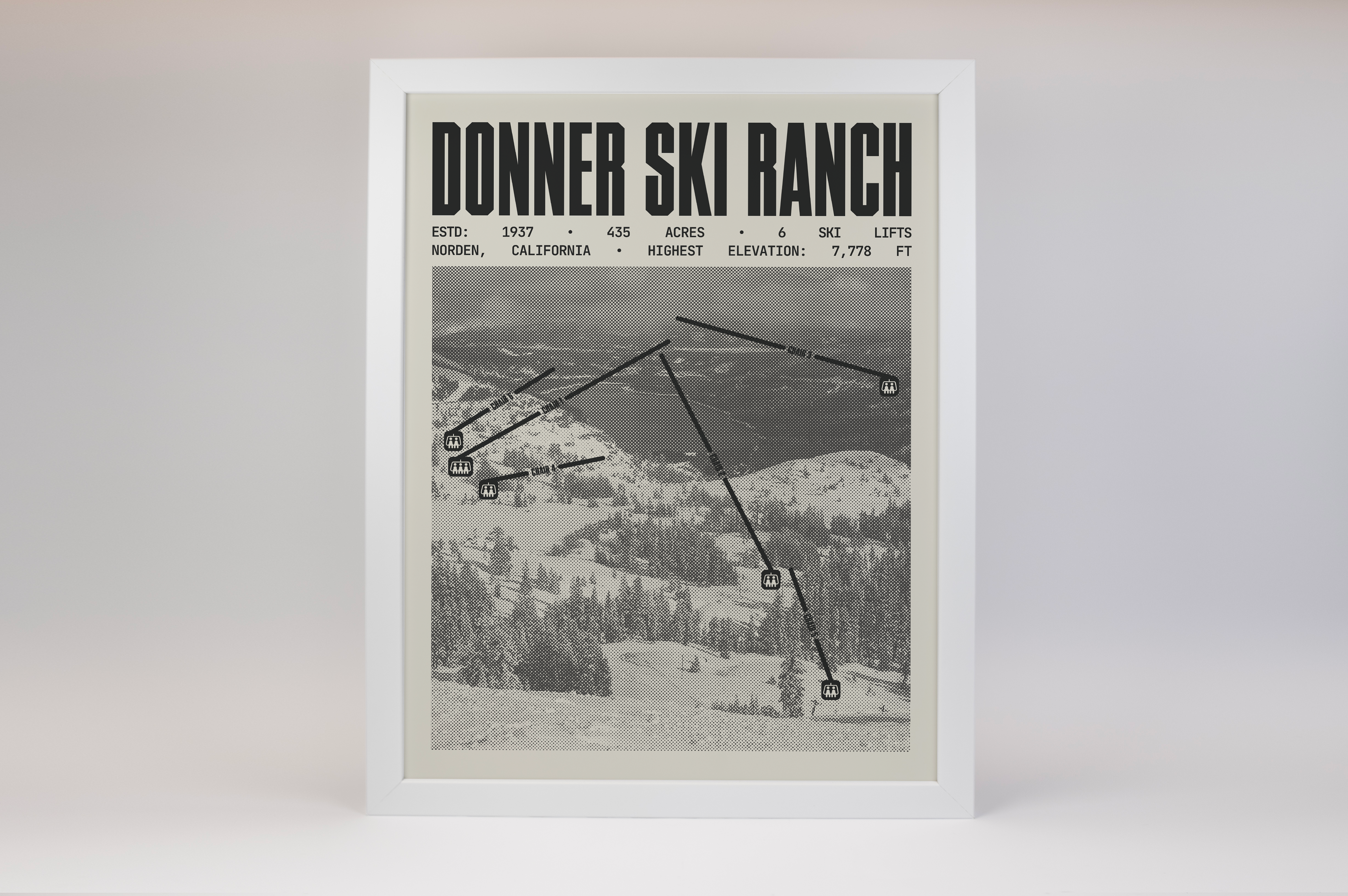 Donner Ski Ranch Ski Resort Poster
