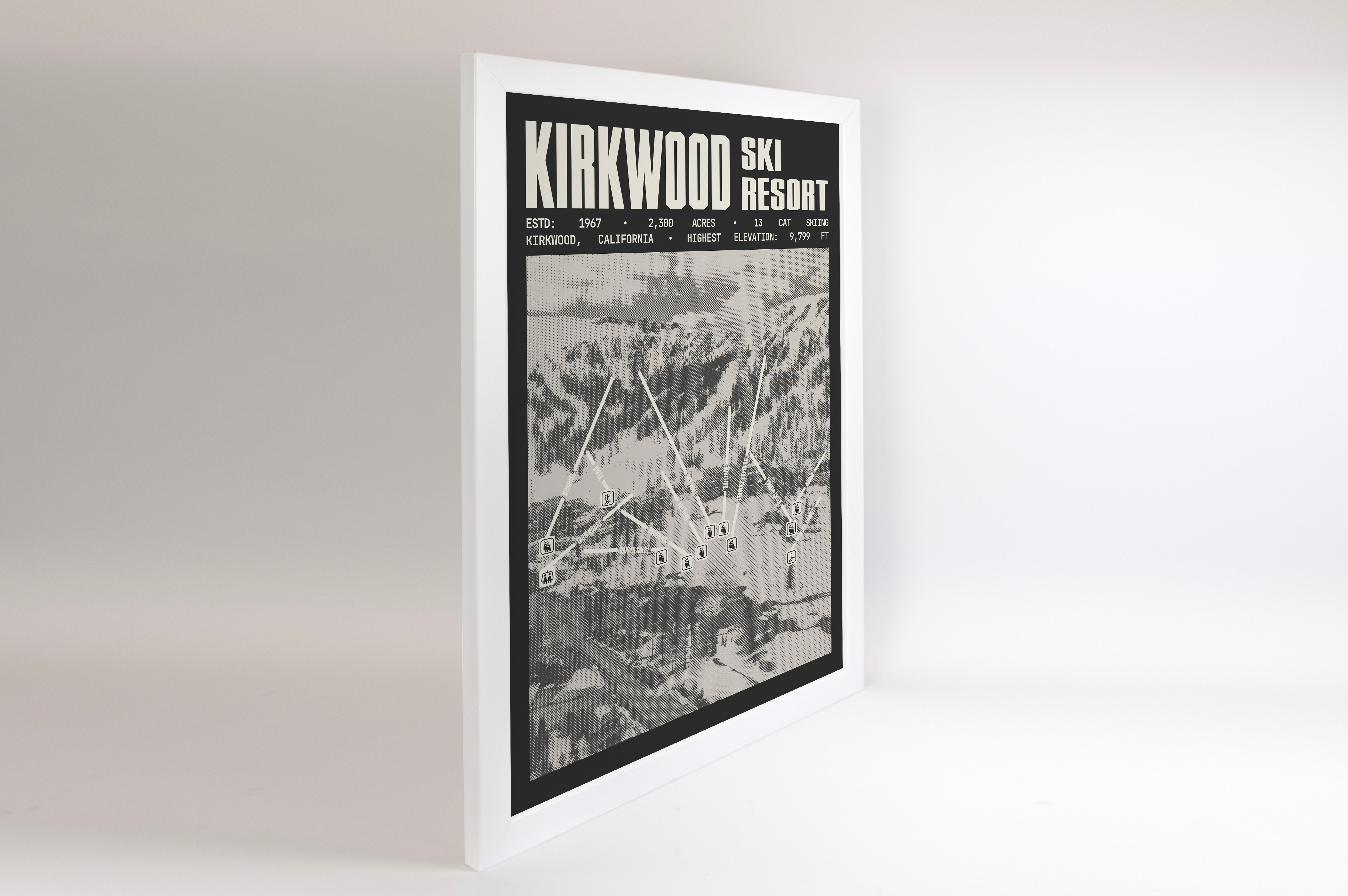 Kirkwood Ski Resort Poster