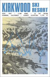 Kirkwood Ski Resort Poster