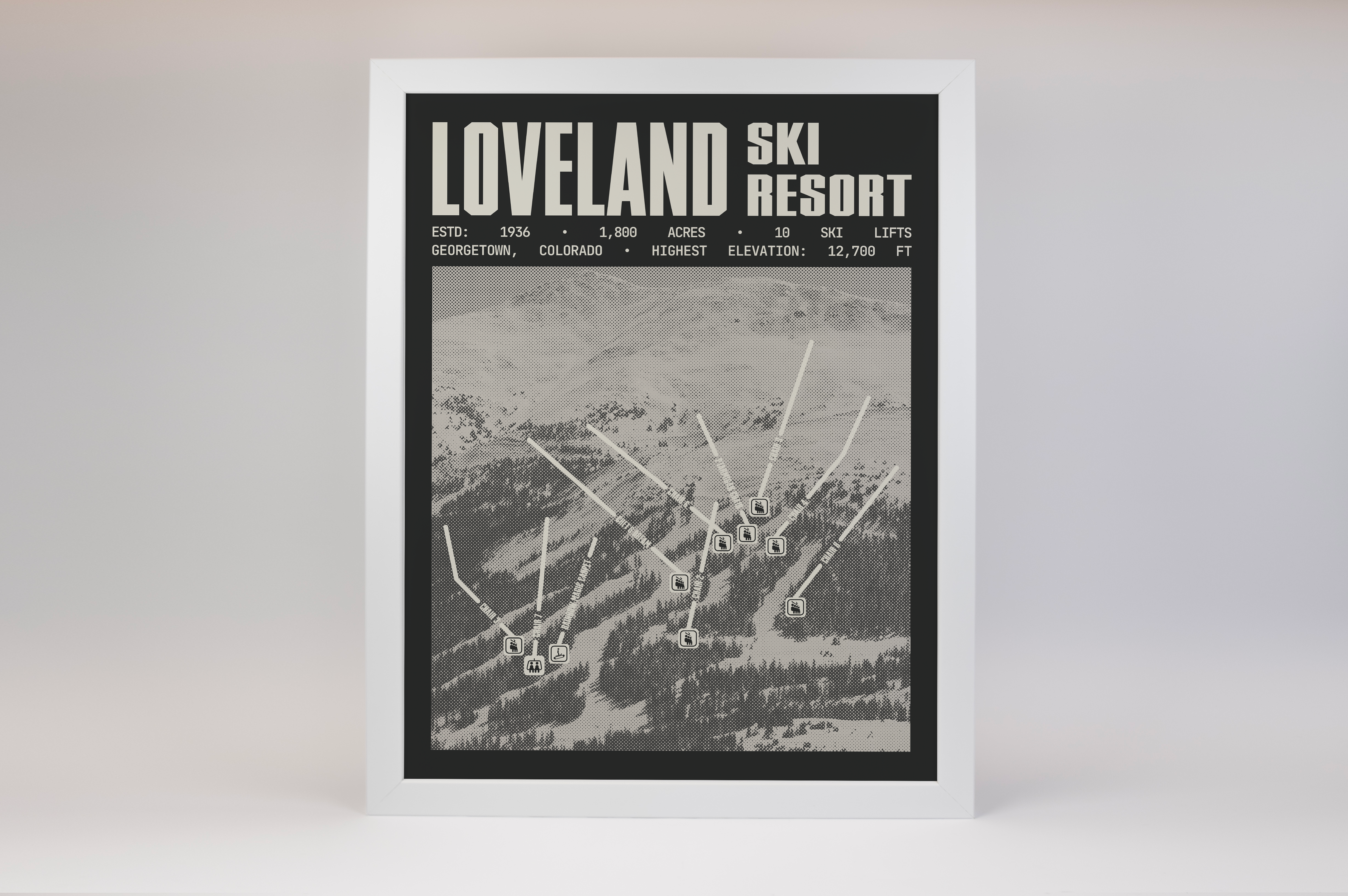 Loveland Ski Resort Poster