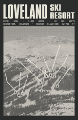 Loveland Ski Resort Poster