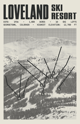 Loveland Ski Resort Poster