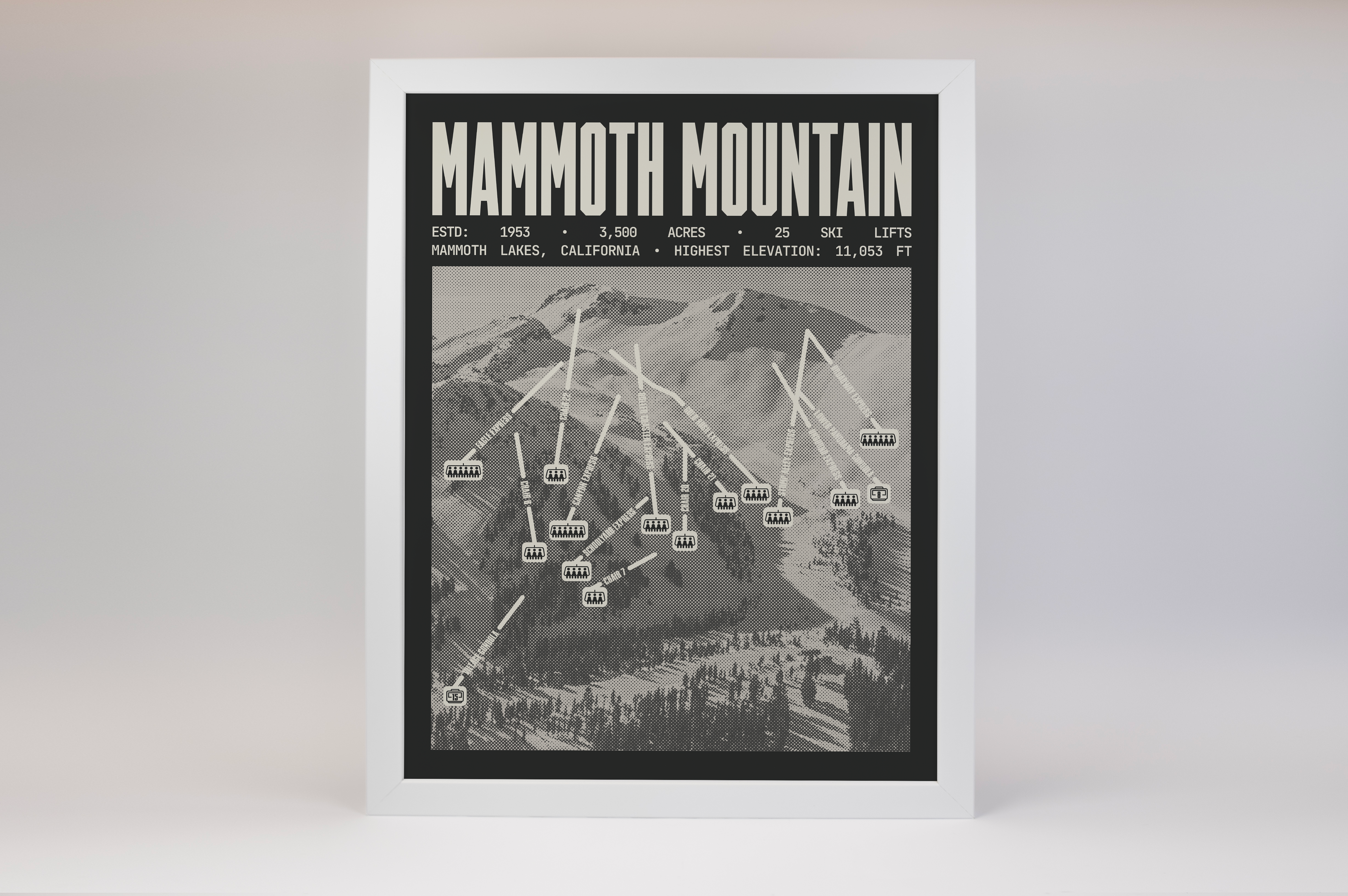 Mammoth Ski Resort Poster