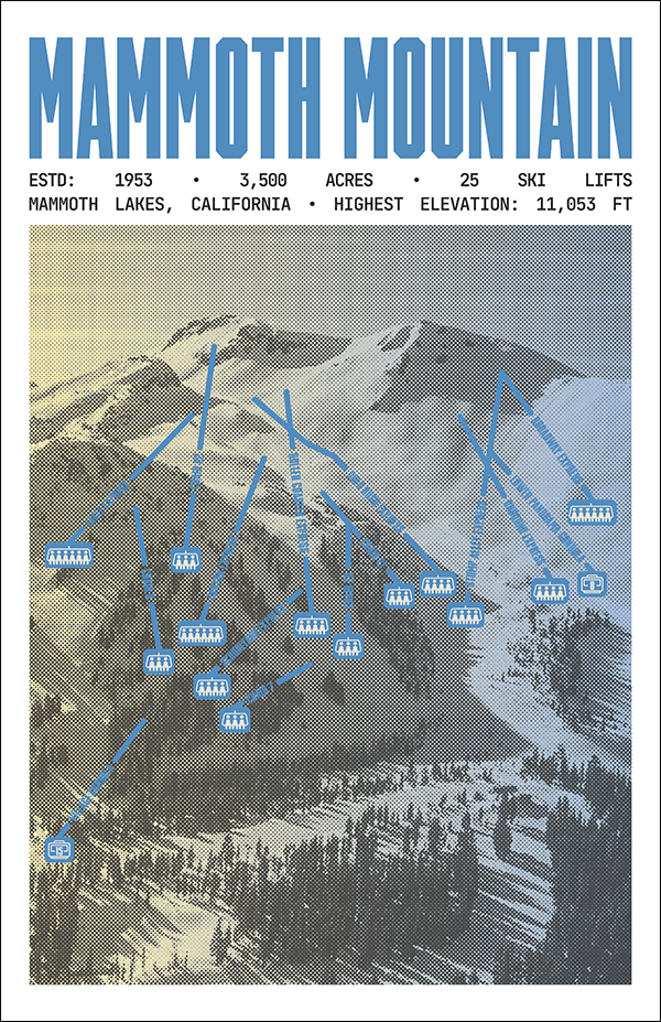 Mammoth Ski Resort Poster