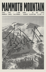 Mammoth Ski Resort Poster