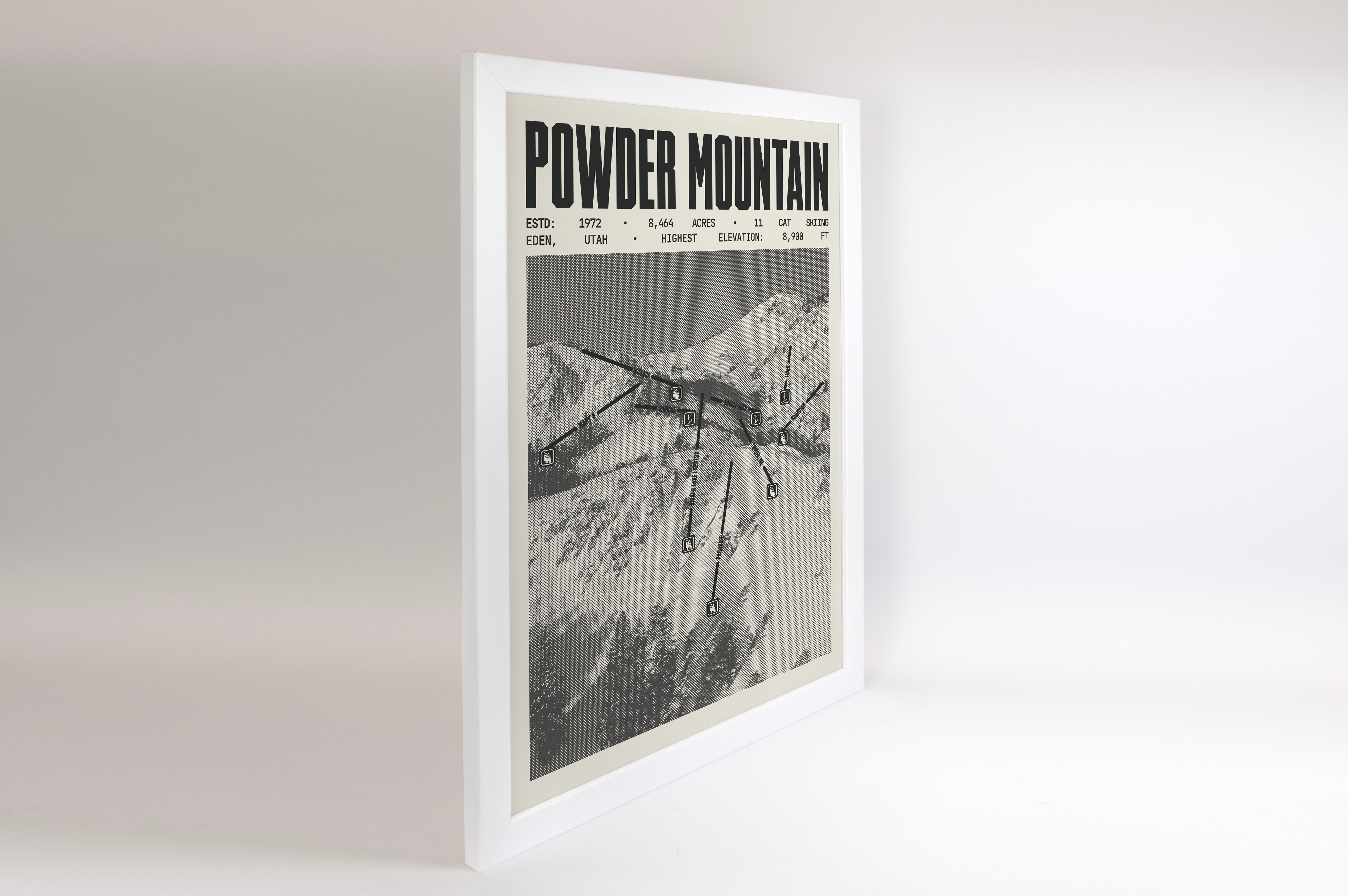 Powder Mountain Ski Resort Poster