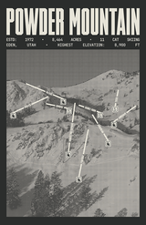 Powder Mountain Ski Resort Poster