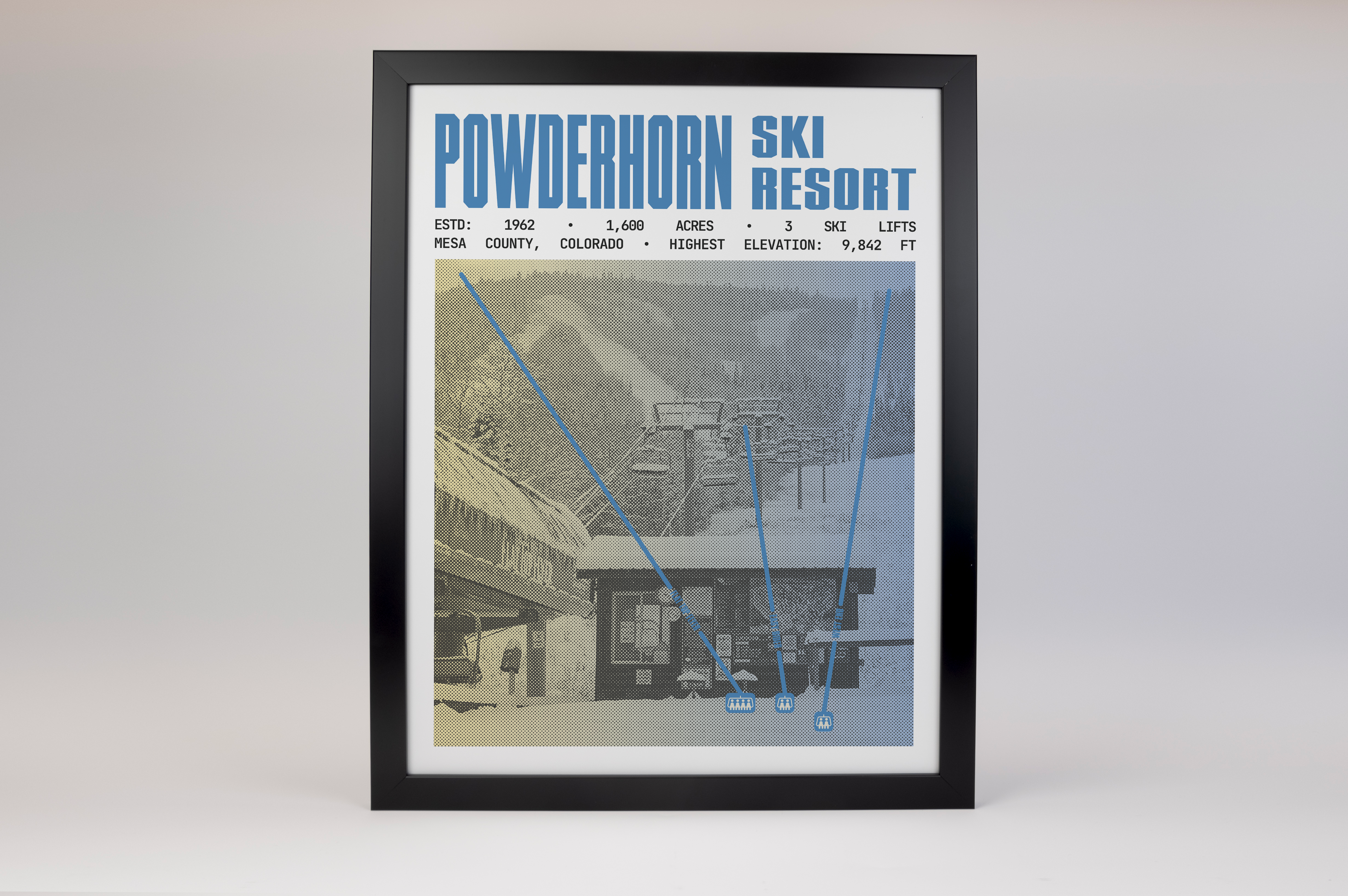 Powderhorn Ski Resort Poster