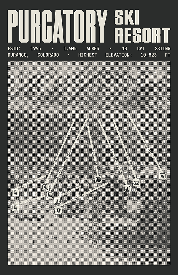 Purgatory - Durango Ski Resort Poster