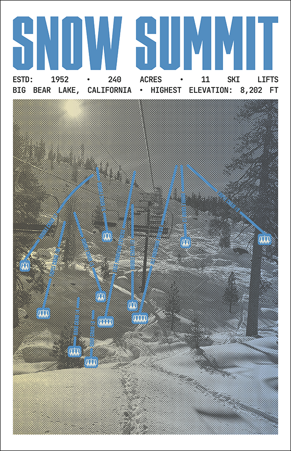 Snow Summit - Big Bear Lake Ski Resort Poster