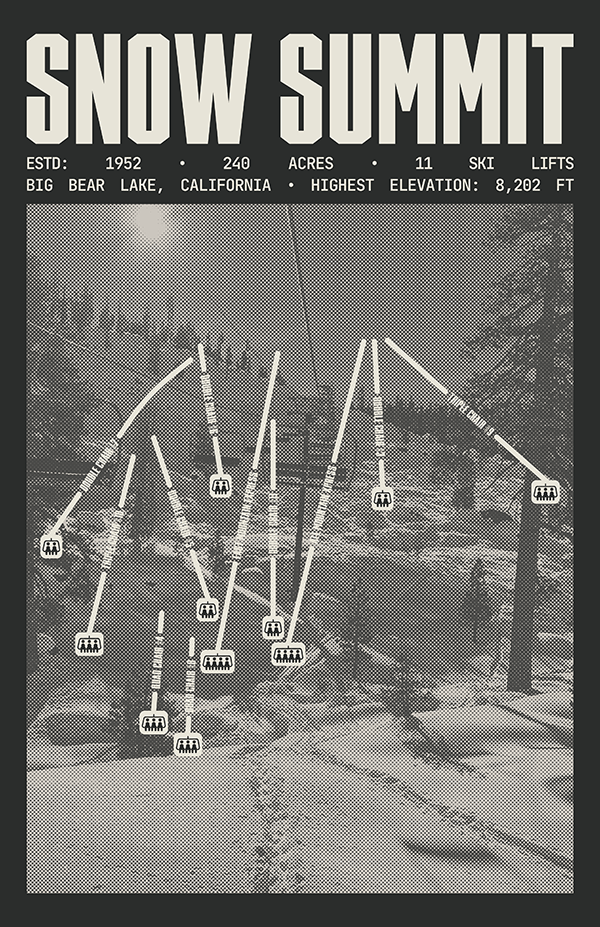 Snow Summit - Big Bear Lake Ski Resort Poster