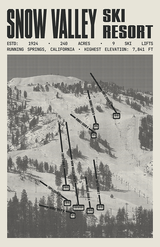 Snow Valley Ski Ranch Ski Resort Poster