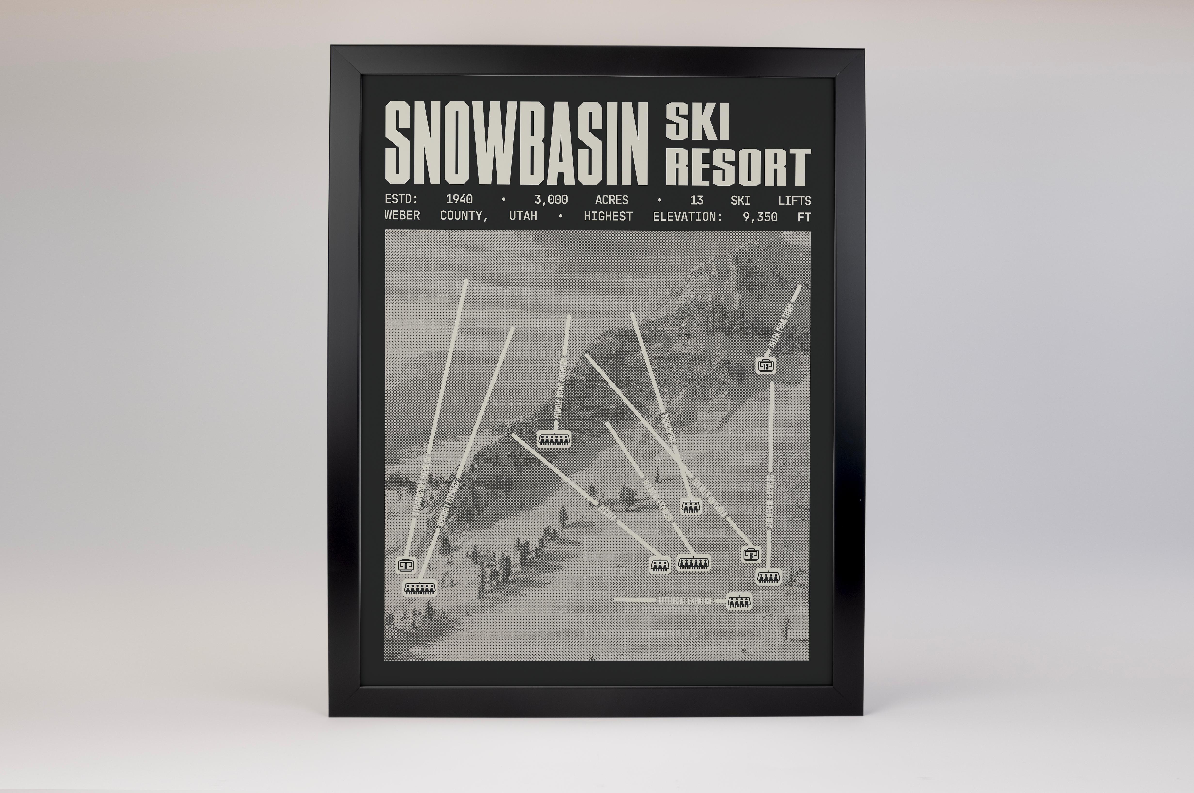 Snowbasin Ski Resort Poster