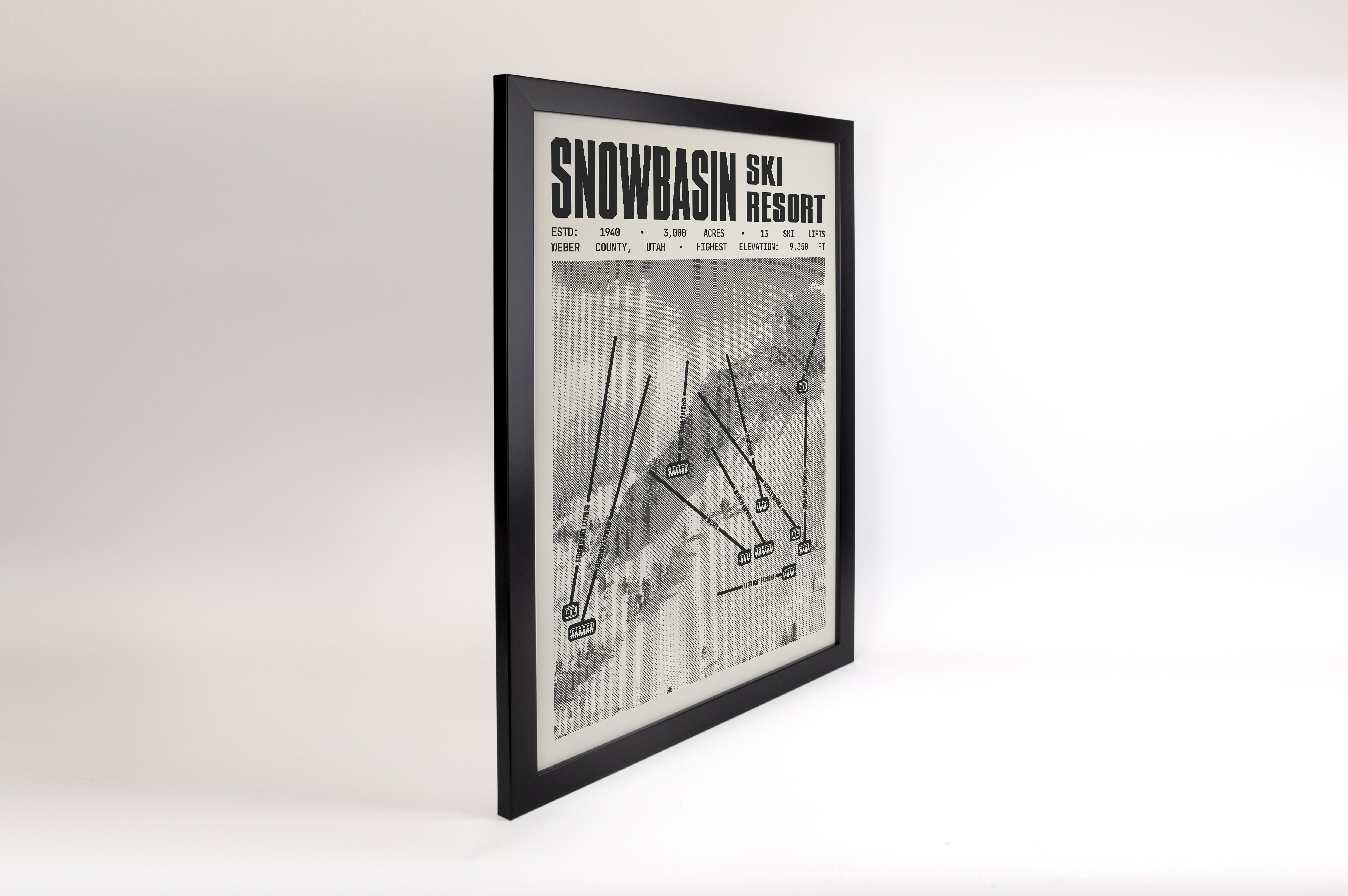 Snowbasin Ski Resort Poster