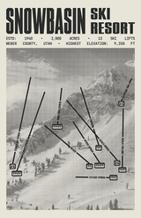 Snowbasin Ski Resort Poster