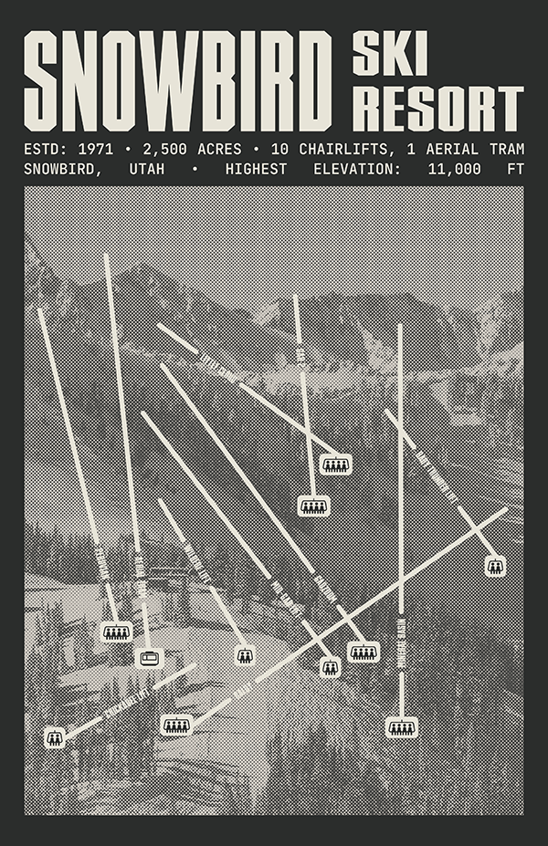 Snowbird Ski Resort Poster