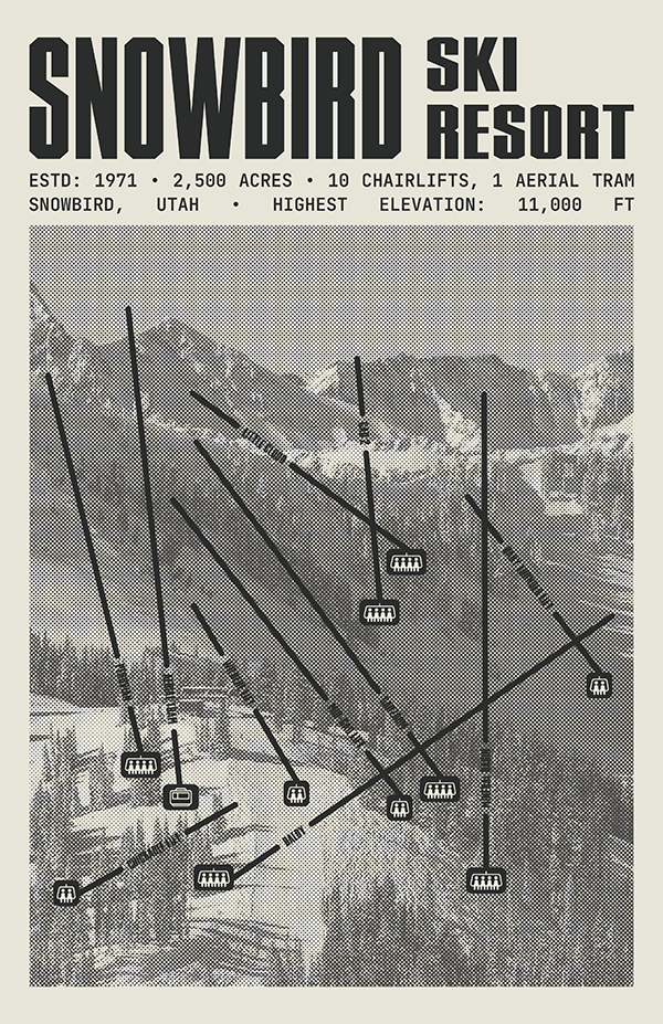 Snowbird Ski Resort Poster