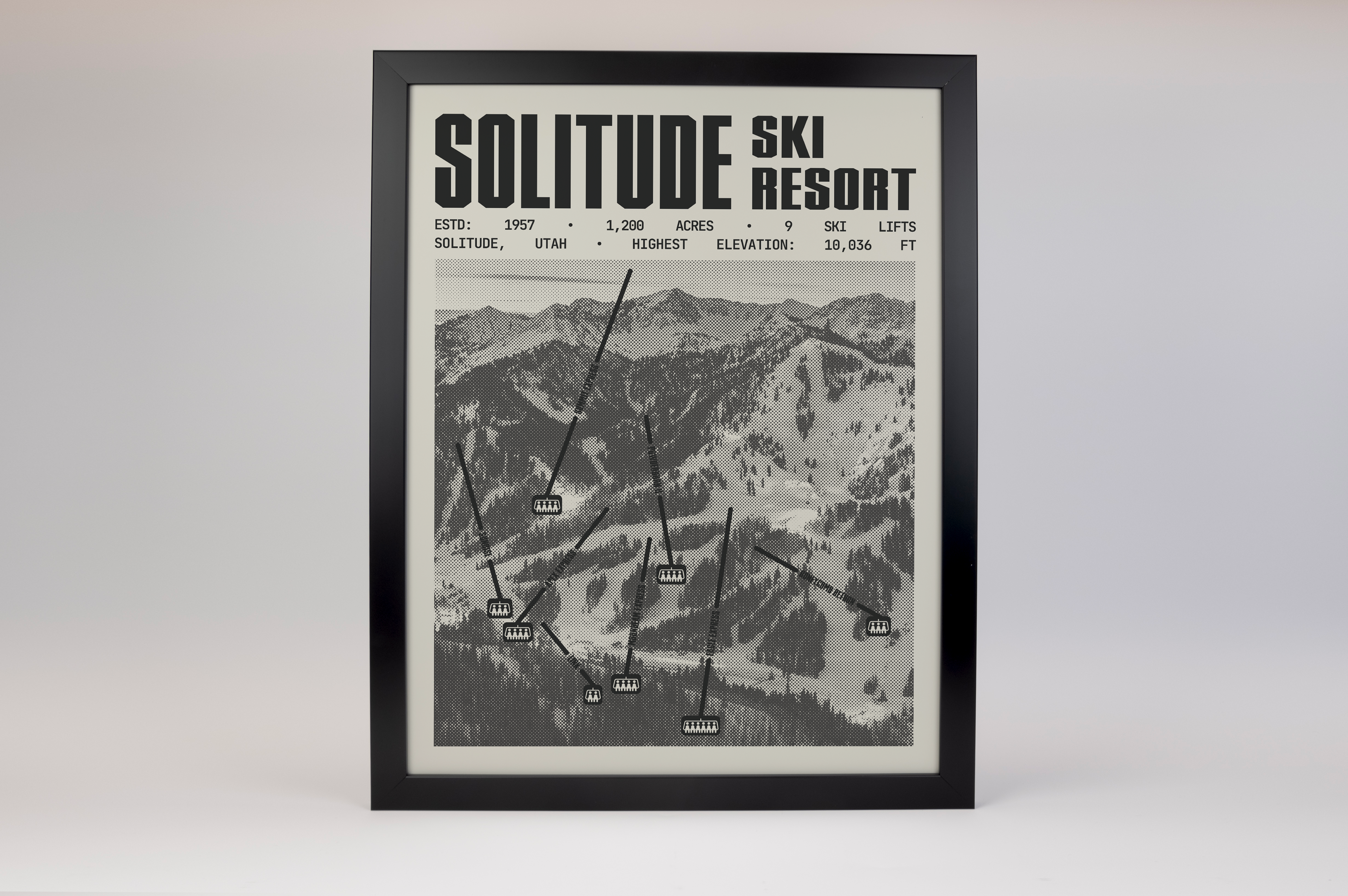 Solitude Ski Resort Poster