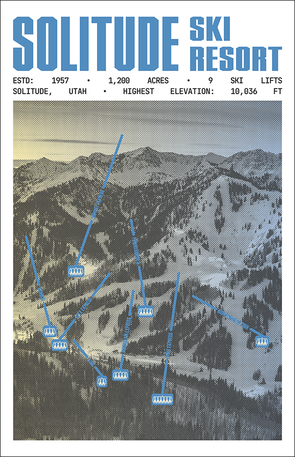 Solitude Ski Resort Poster
