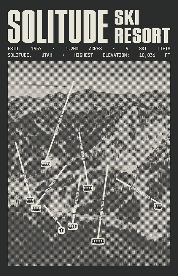 Solitude Ski Resort Poster