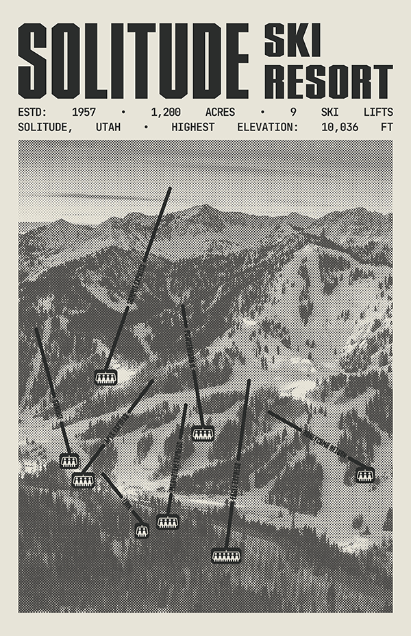 Solitude Ski Resort Poster