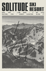 Solitude Ski Resort Poster