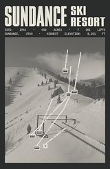 Sundance Ski Resort Poster