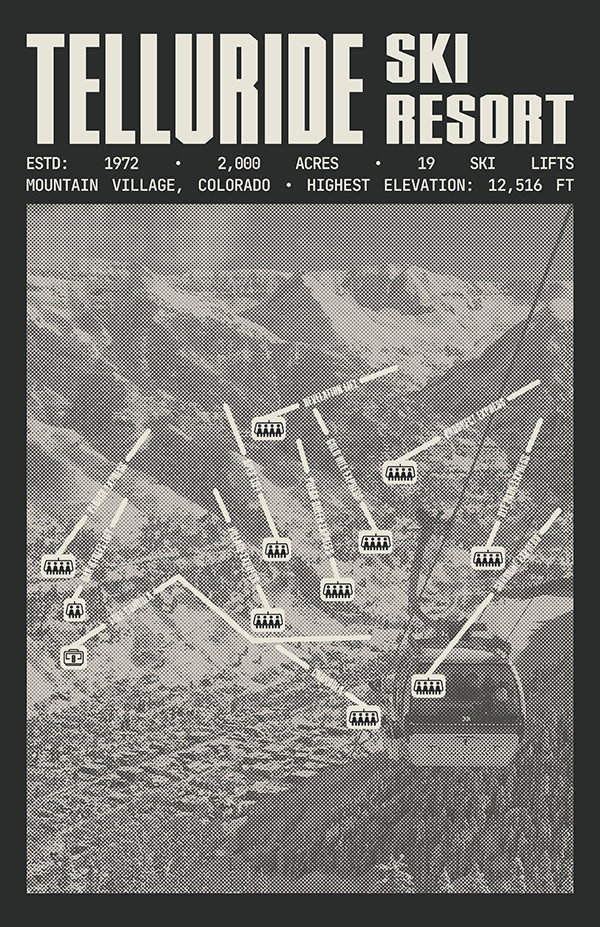 Telluride Ski Resort Poster