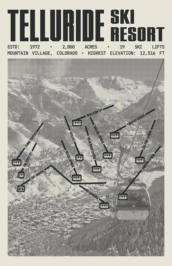 Telluride Ski Resort Poster